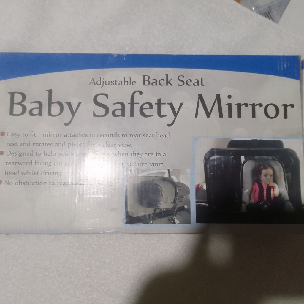 Delux Adjustable Baby Car Seat Back Mirror Brand New
